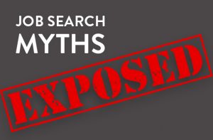 Job Search Myths Exposed graphic job search myths exposed